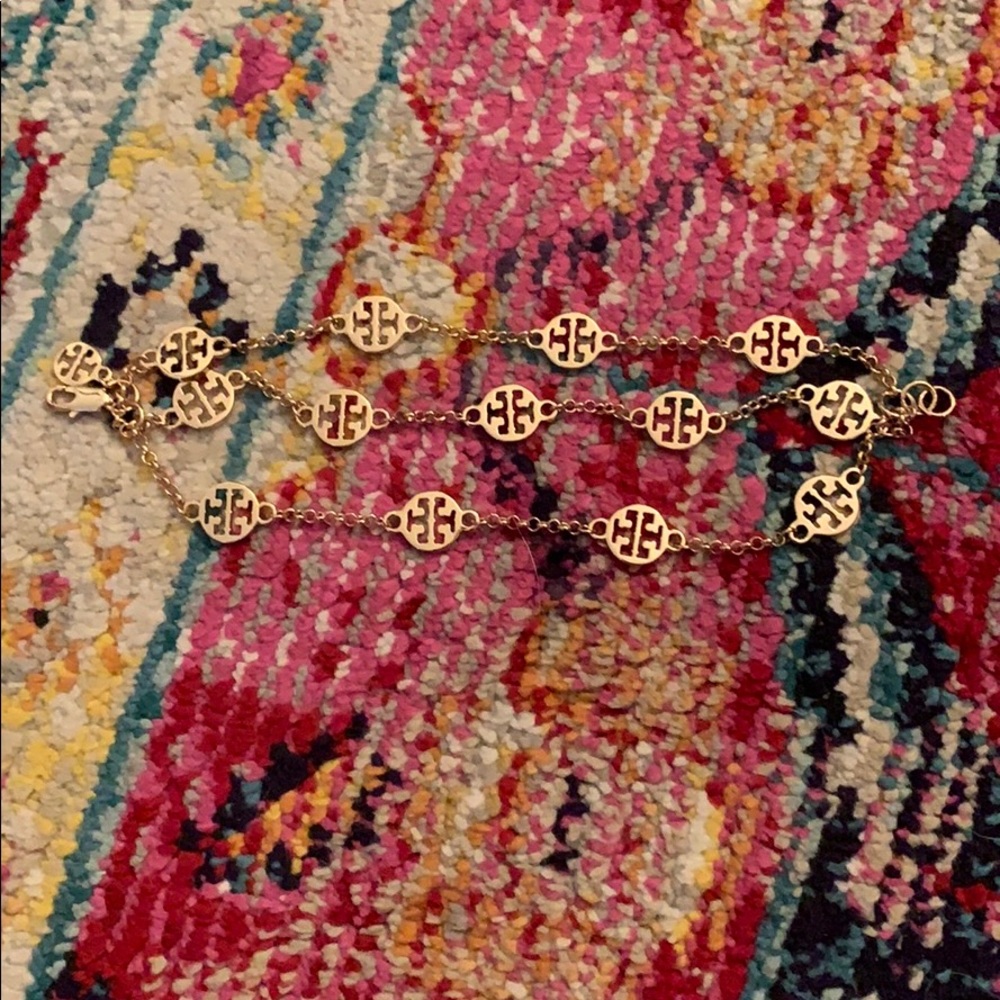 Tory Burch three strand gold bracelet